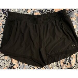 GapFit Women's Black‎ Lined Activewear Running Shorts, XL